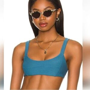 L*Space 2 Piece Set Jess Bikini Top and Lenox Bottom in Oceanside color